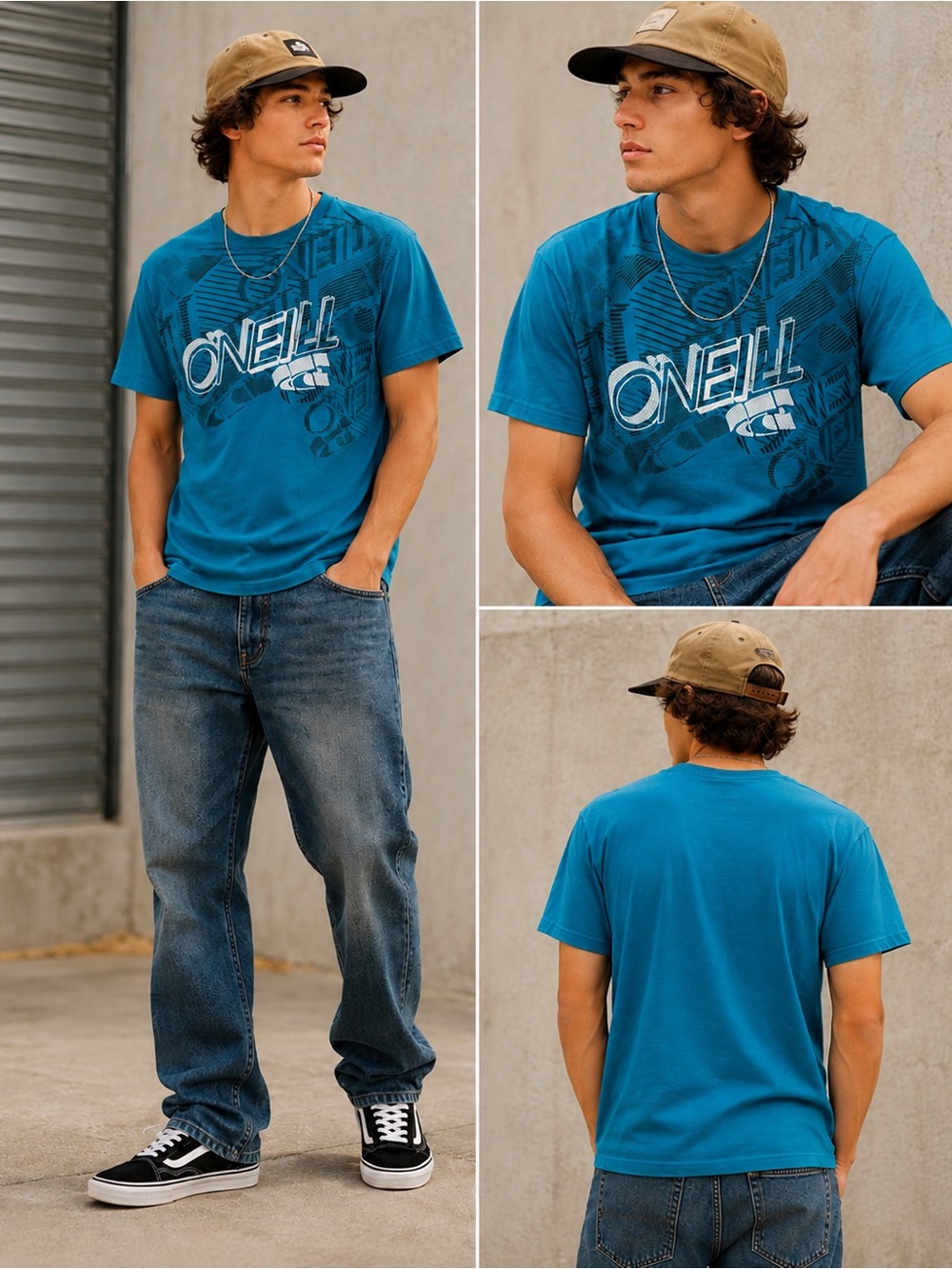 O’Neill Blue Graphic T-Shirt | Men’s Medium | Surf Skate Y2K Style